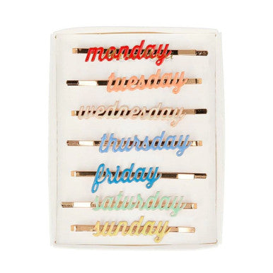 Day of the Week Hair Slides