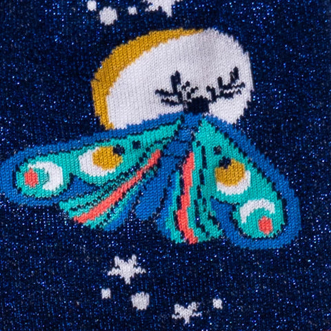 Moonlit Moth Socks