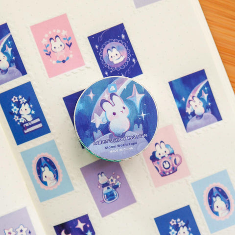 Rabbit's Shooting Star Stamp Washi Tape