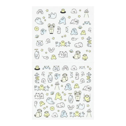 Lined Monster Sticker Sheet