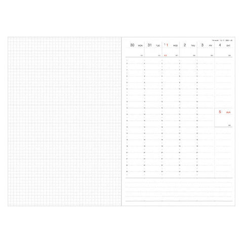Moment 2025 Vertical Planner, Ivory