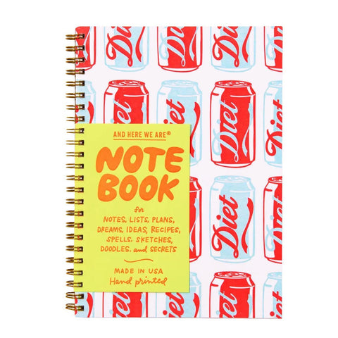 Diet Soda A5 Spiral Notebook