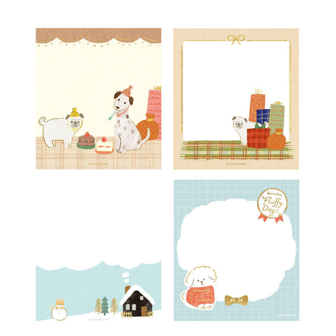 Snow Scene + Doggy Memo Pad