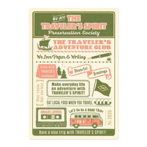 TRAVELER'S notebook, Passport Size, 2026 Plastic Sheet