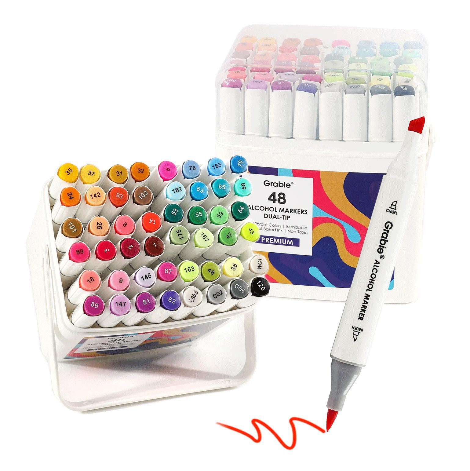 Dual Tip Alcohol Markers, Set of 48 – Zakka Joy