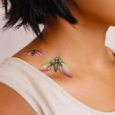 Floraflies Tattoo Sheets