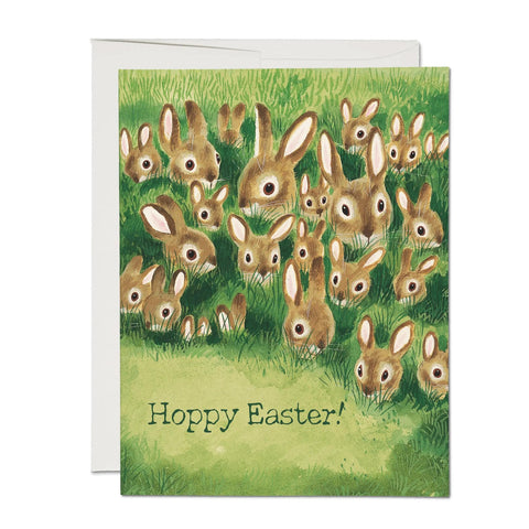 Rabbit Family Easter Card