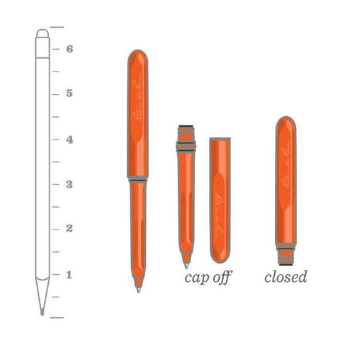 All-Weather Pocket Pen 2-Pack, Bright Orange