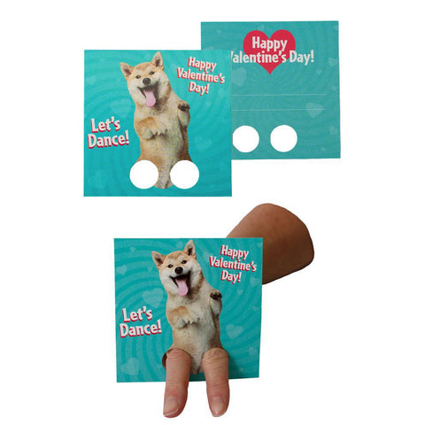 Dancing Animals Finger Puppet Valentines