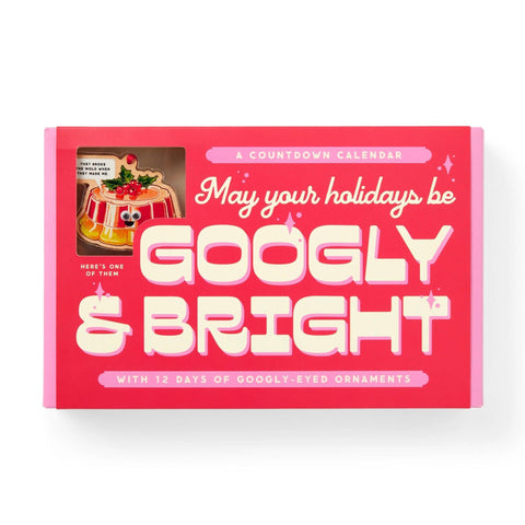 Googly + Bright Holiday Ornament Countdown Calendar