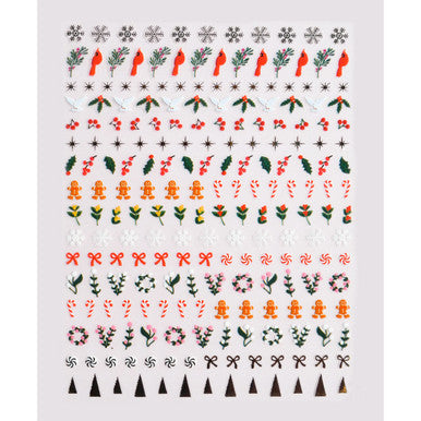 Deck the Halls Nail Art Stickers