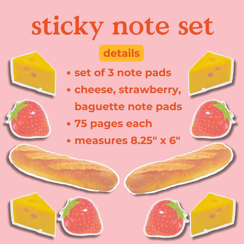 Charcuterie Board Sticky Note Set