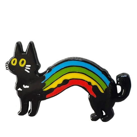 Rainbow Cat Enamel Pin
