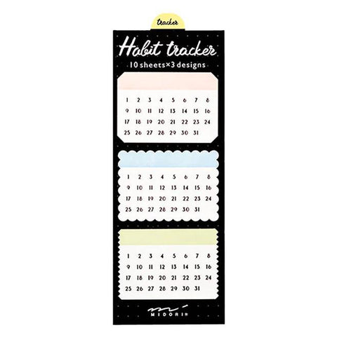 Habit Tracker Sticky Notes