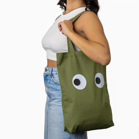 Green Eyes Tote Bag