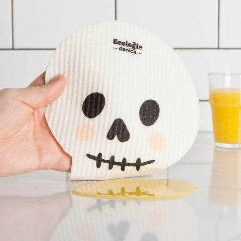 Boo Crew Skull Swedish Dishcloth