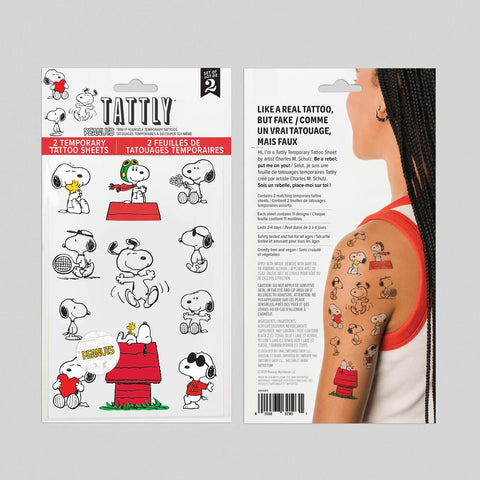 Snoopy Tattoo Sheets