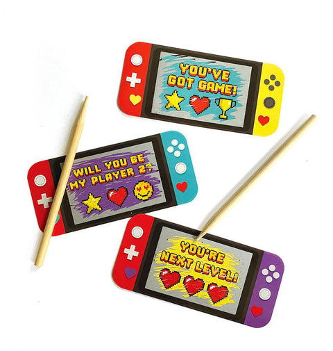Video Game Scratch Off Valentines