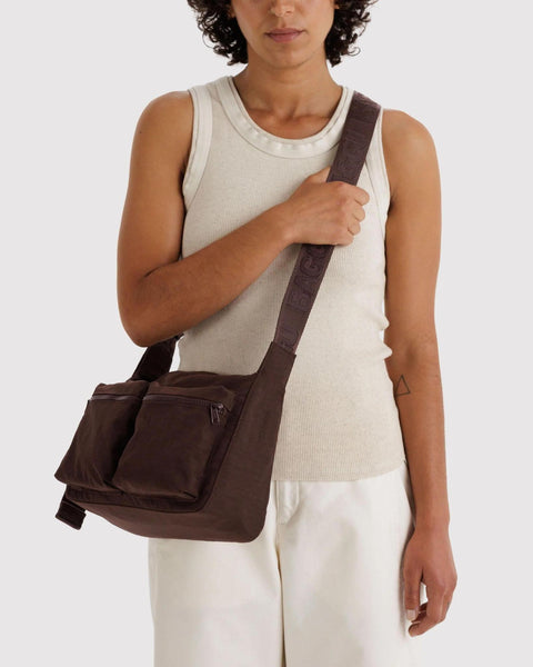 Medium Cargo Crossbody Bag: Coffee