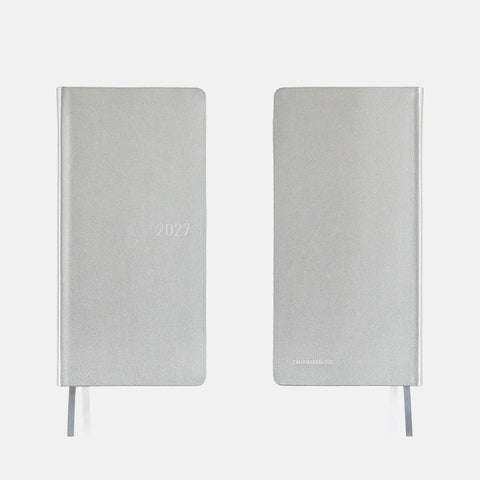 Hobonichi Techo 2027 Weeks Leather: Noble Silver