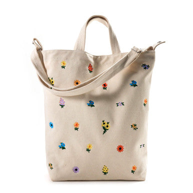 Duck Bag: Embroidered Ditsy Floral