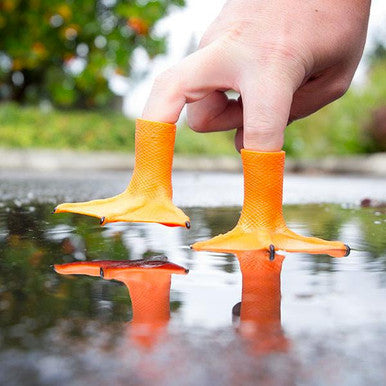 Duck Feet Finger Puppets