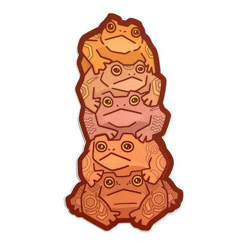 Toadem Pole Sticker