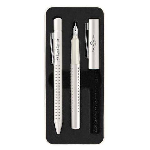 Grip 2010 Harmony Fountain + Ballpoint Pen Gift Set, Coconut Milk