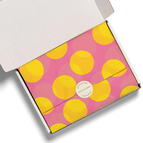 Pink + Yellow Dots Tissue Paper