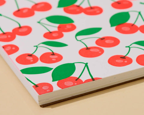 Cherries Letterpress Doodlebook