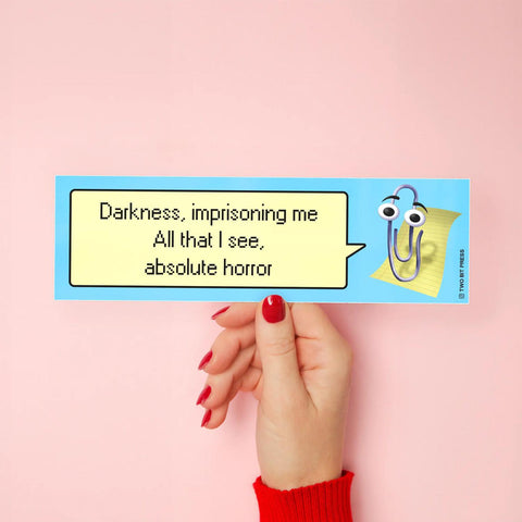 Clippy Darkness Bumper Sticker