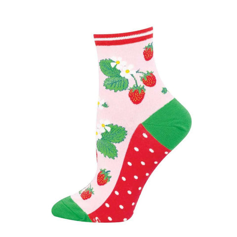 Strawberry Threads Mini Crew Socks