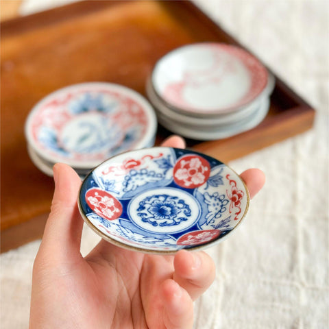 Mino Ware Mini Dragon Plates