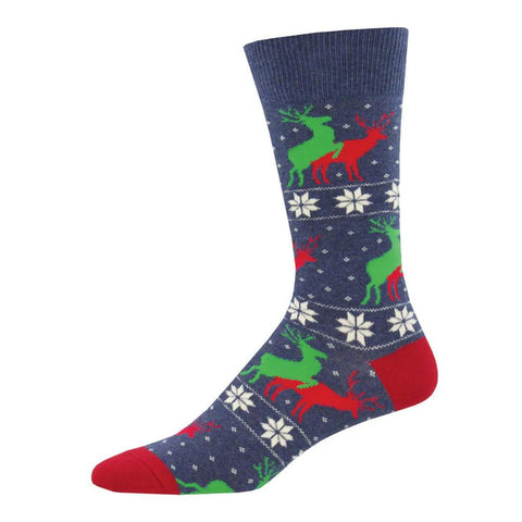 Naughty Reindeer Men's Socks