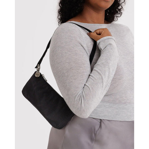 Nylon Pochette: Black