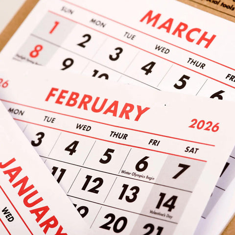 2026 Work Station Calendar