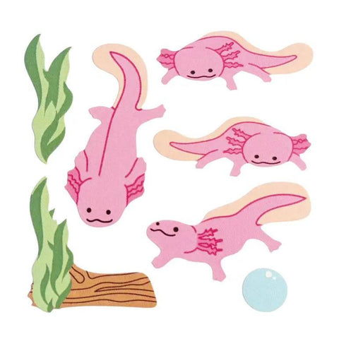 Axolotl Vintage Sticker Sheet