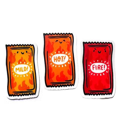 Taco Sauce Packet Mini Stickers