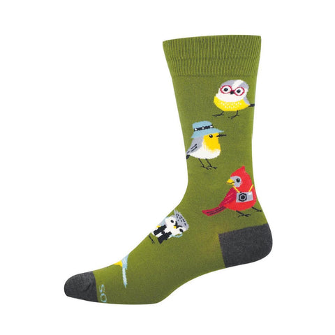 Bird is the Nerd Men's Socks