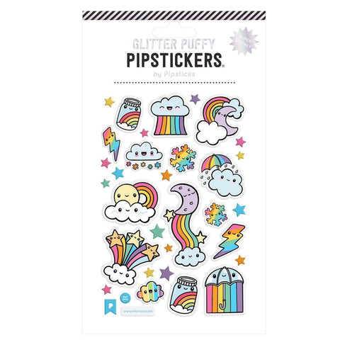 Puffy Cloudburst Stickers