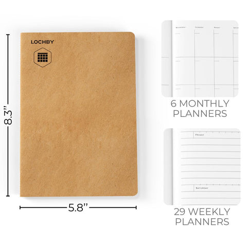 A5 6-Month Undated Planner Notebook