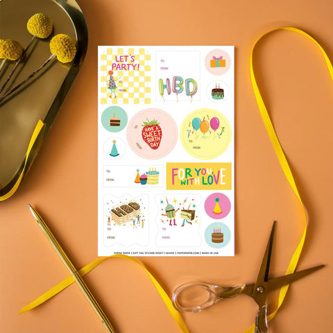 Birthday Things Gift Tags