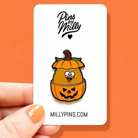 Pumpkin McNugget Enamel Pin