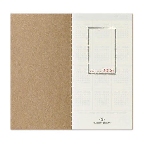TRAVELER'S notebook, Regular Size, 2026 Diary (Weekly Vertical)