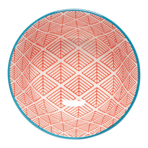 Blue + Red Dash Bowl, 3.5"
