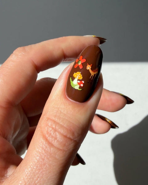 Cinnamon Stick Nail Art Stickers