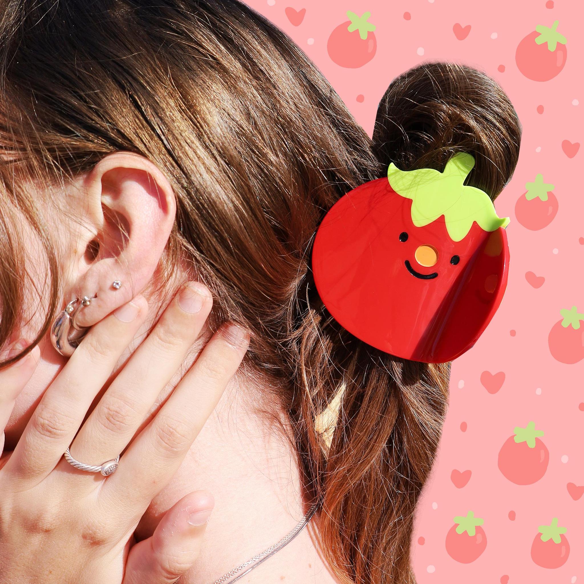Smiling Tomato Hair Claw – Zakka Joy