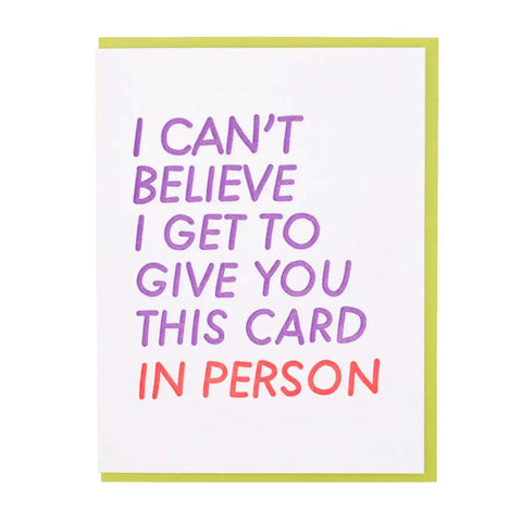 In Person Card