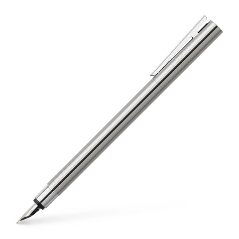 Neo Slim Polished Stainless Steel Fountain Pen