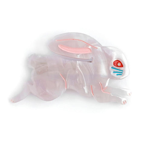 Lingonberry Candy Bunny Hair Barrettes